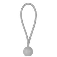 Эластичный резиновый шнур с шариком 20см BUNGEE CORD BALL серый (25 шт.) (Bradas)