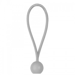 Еластичний гумовий шнур з кулькою 20см BUNGEE CORD BALL сірий (25 шт.) (Bradas)