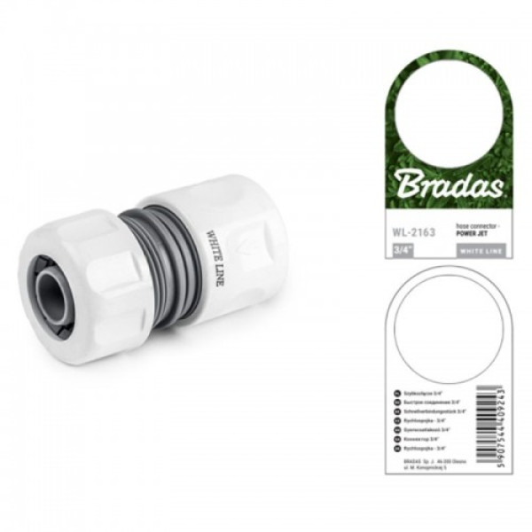 Коннектор 3/4" WHITE LINE - POWER JET (10 шт.) WL-2163 (Bradas)