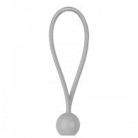 Эластичный резиновый шнур с шариком 15см BUNGEE CORD BALL серый (25 шт.) (Bradas)