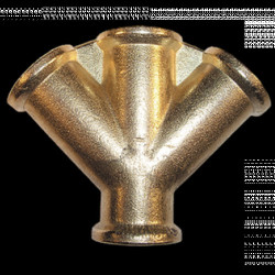 Трійник 4 x РВ 3/8 "з латуні, SP029 (Bradas)