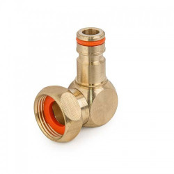 Угловое соединение на кран, поворотное, внутренняя резьба 3/4" BRASS, BR-2134 (Bradas)