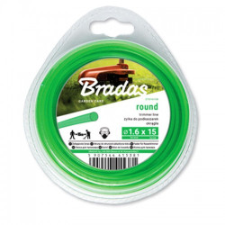 Жилка (волосінь) для тріммера TRIMMER круглий перетин 15м (Bradas)