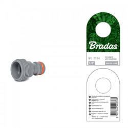 Адаптер-вкрутка с наружной резьбой 1/2" WHITE LINE (25 шт.) WL-2184 (Bradas)