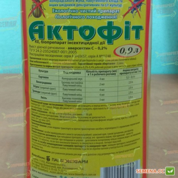 Актофит биоинсектицид (Биоветфарм)