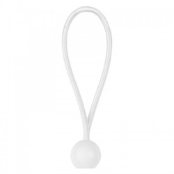 Еластичний гумовий шнур з кулькою 15см BUNGEE CORD BALL білий (25 шт.) (Bradas)