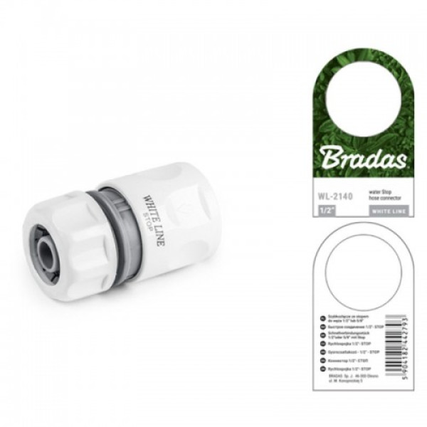 Коннектор 1/2" WHITE LINE - STOP (25 шт.) WL-2140 (Bradas)