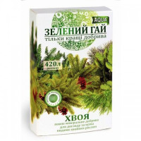 Зеленая роща осенняя хвоя минеральное удобрение (Гилея)