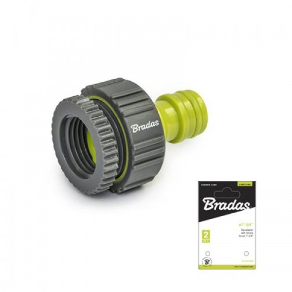 Редакционный адаптер на кран LIME LINE с резьбой 1"- 3/4" SOFT (Bradas)
