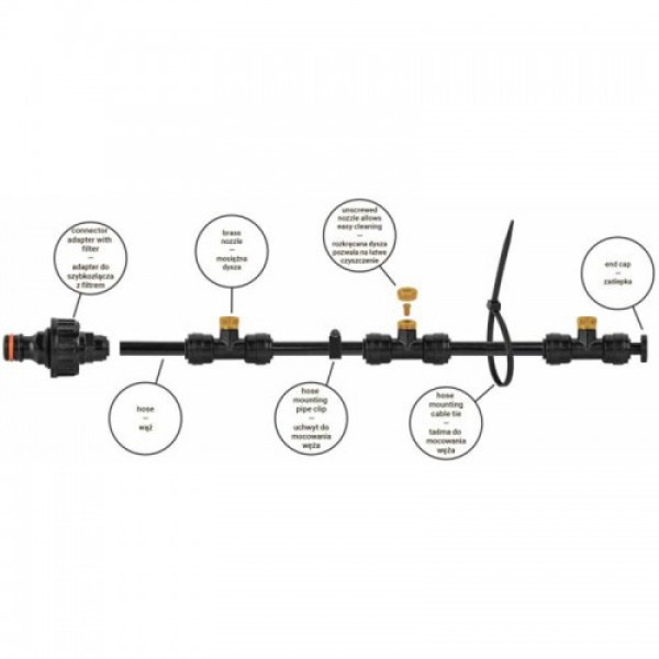 Садова підвісна система туманоутворення BLACK LINE 7,5 м, ECO-Z1007 (Bradas)