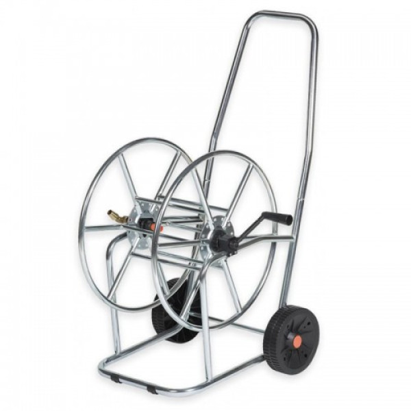Тележка для шланга SOLID ZINC-CHROM 3/4′ 80м, AG3318 (Bradas)