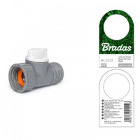 Кран запорный РВ-РН 3/4" WHITE LINE (25 шт.) WL-2232 (Bradas)