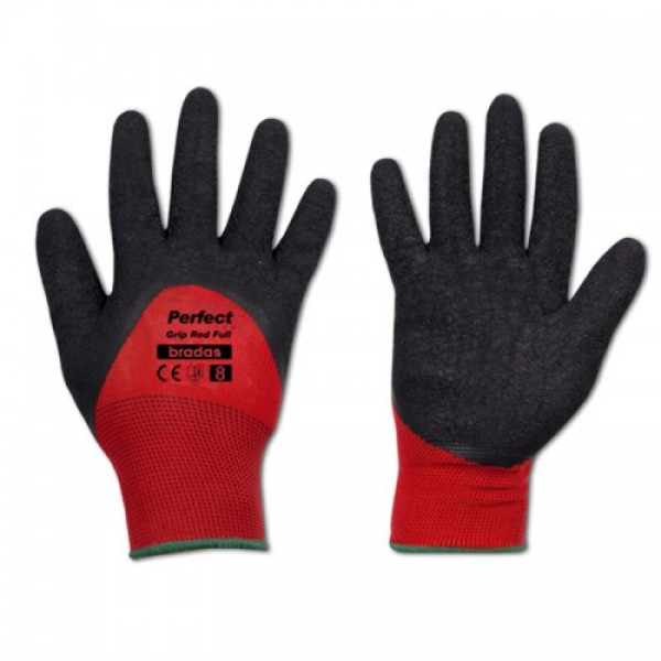 Перчатки защитные Perfect Grip Red Full латекс (Bradas)