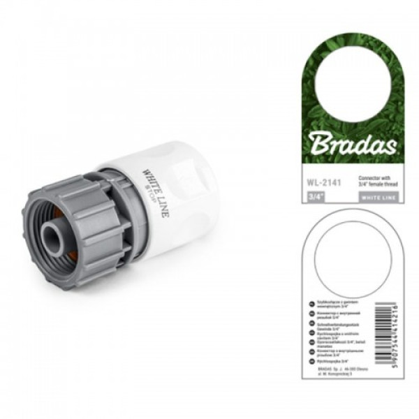 Коннектор с внутренней резьбой 3/4" WHITE LINE - STOP (25 шт.) WL-2141 (Bradas)