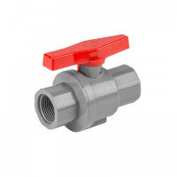 Шаровой кран для труб ПВХ PN10 - одинарный штуцер 2", DSRA10V1SF2F2 (Bradas)