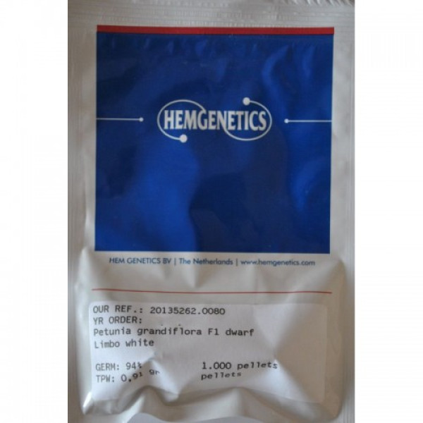 Лімбо F1 біла (white) насіння петунії грандіфлора (Hem Genetics)