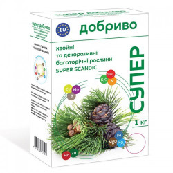 Супер Скандік (Super Scandic) для хвойних та декоративних багаторічних рослин органо-мінеральне добриво (Сімейний Сад)