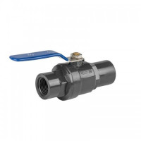 Шаровой кран PVC PN10 1" ручка SS - смеситель (2 шт.) DSRA10V1SF1F1SS (Bradas)