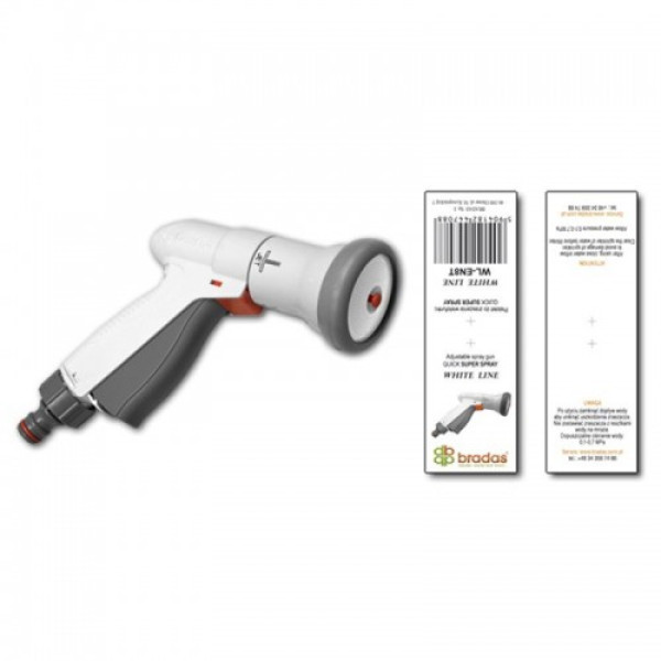 Пистолет для полива WHITE LINE SUPER SPRAY, WL-EN8TK (Bradas)