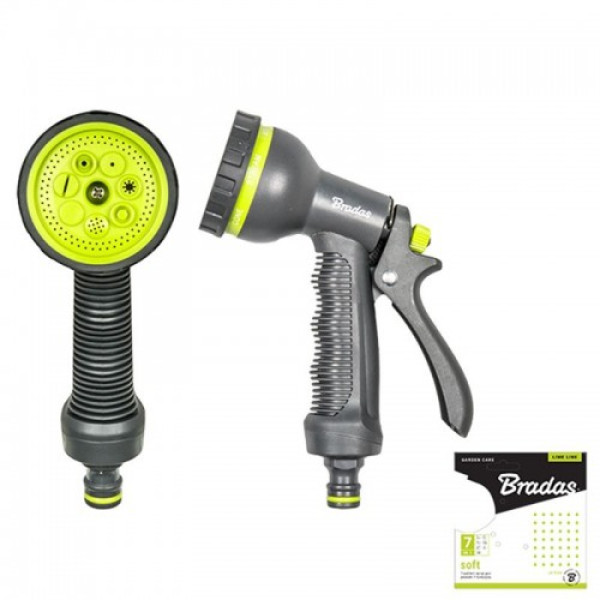 Пистолет поливочный LIME EDITION 7 режимов SOFT, LE-5102 (Bradas)