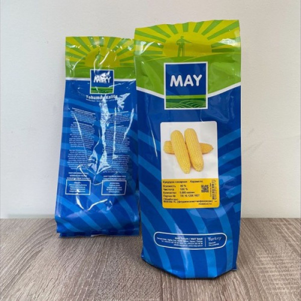 Карамелло F1 семена кукурузы суперсладкой Sh2 (May Seeds)