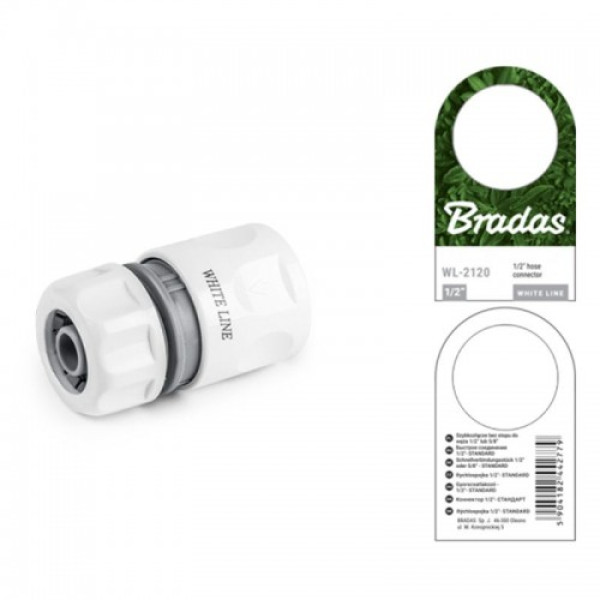 Коннектор 1/2" WHITE LINE - STANDARD (25 шт.) WL-2120 (Bradas)