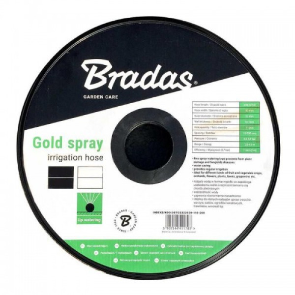 Стрічка зрошувальна d-25 мм через 18-100 мм, 48 л/год GOLD SPRAY (Bradas)