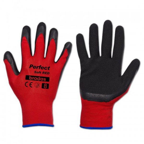 Перчатки защитные Perfect Soft Red латекс (Bradas)