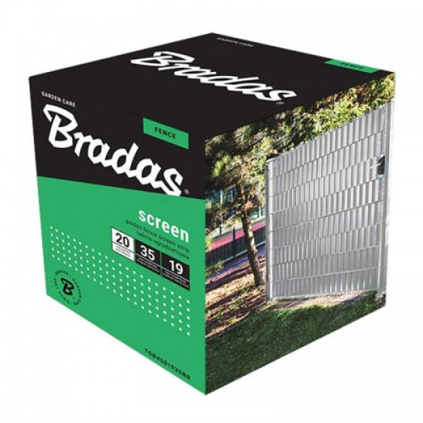 Стрічка для забору 19см x 35м 450г / м2 сіра (Bradas)