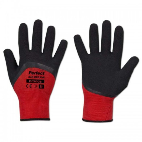 Перчатки защитные Perfect Soft Red Full латекс (Bradas)
