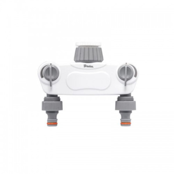 Розподільник с 2 кранами WHITE LINE - SOLID, WL-3032K (Bradas)