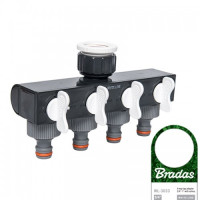 Распределитель с 4 кранами РО 3/4" WHITE LINE, WL-3033 (Bradas)