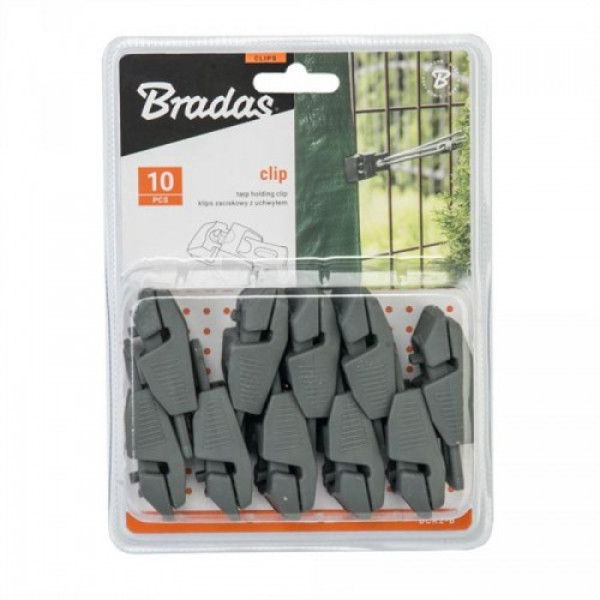 Зажим для сеток/тентов BUNGEE CORD CLIPS, зеленый, (50 шт.) BCK4-GR-L (Bradas)